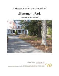 Silvermont Grounds Master Plan Cover